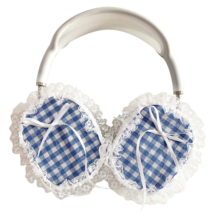 For Apple AirPods Max 2 / Max Headphones Lattice Lace Protective Case(Blue)