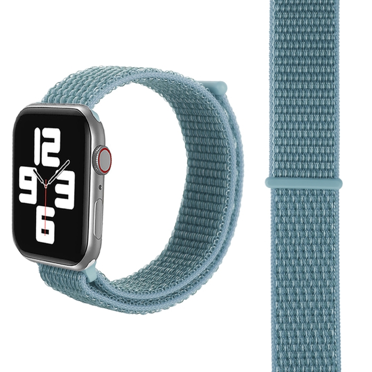 For Apple Watch 42mm / 41mm / 40mm / 38mm Simple Fashion Nylon Watch Band with Magic Stick(Lime Green)