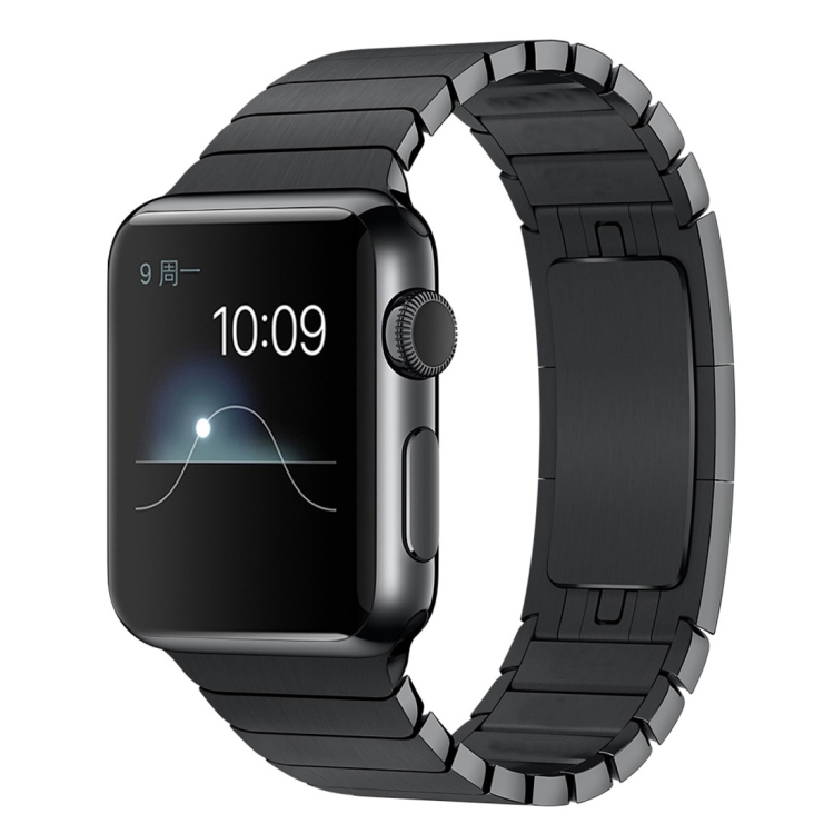 For Apple Watch 46mm / 49mm / 45mm / 44mm Stainless Steel Watch Band(Black)
