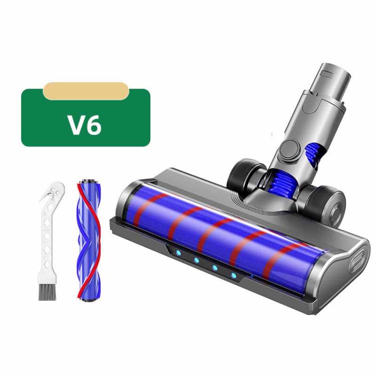 For Dyson V6 Soft Roller and Direct-Drive Brush Head Combo with LED