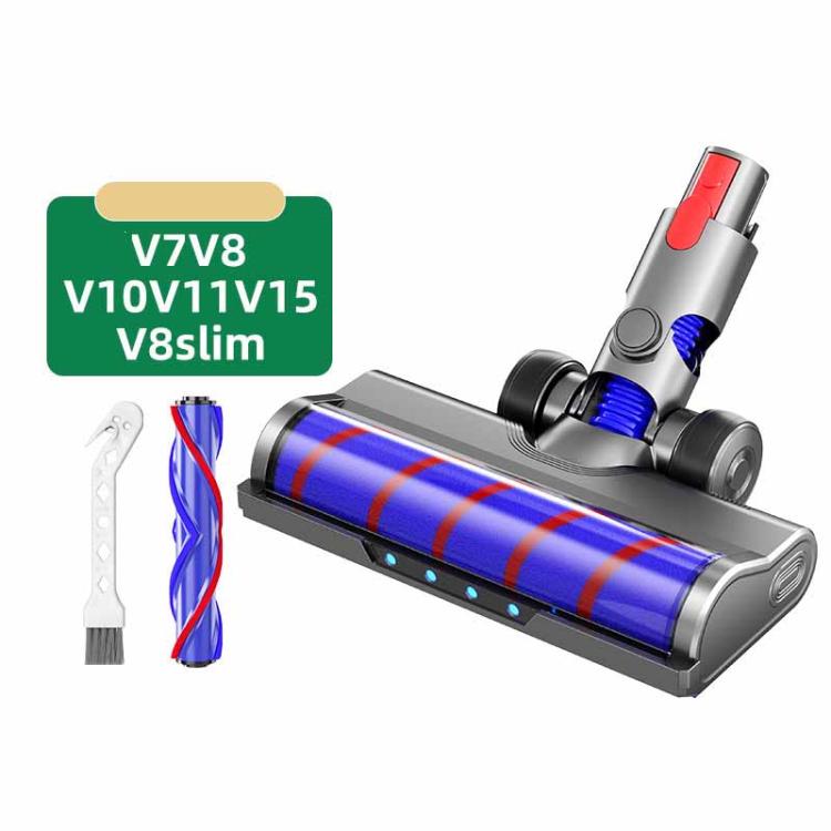 For Dyson V7 / V8 / V10 / V11 / V15 / V8 Slim Soft Roller and Direct-Drive Brush Head Combo with LED