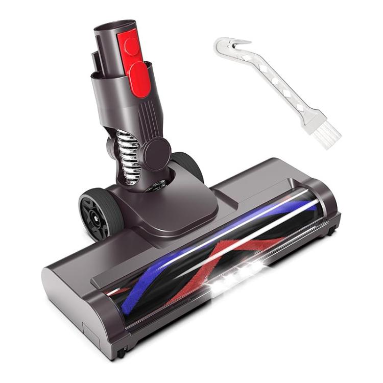 For Dyson V7 / V8 / V10 / V11 / V15 Vacuum Cleaner Electric Floor Brush With LED Light Soft Plush V Roller Brush(With Bird Brush)