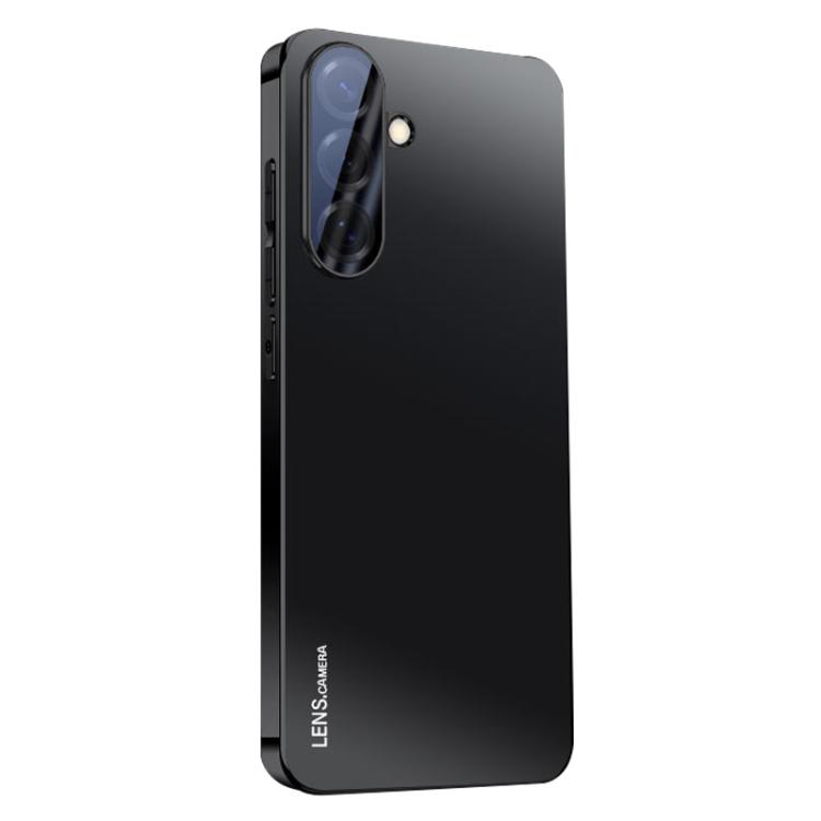 For Galaxy S26 5G AG Frosted Electroplating Acrylic Phone Case(Black)
