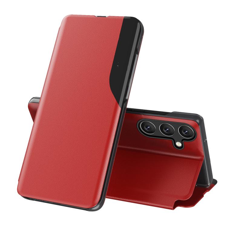 For Galaxy S26 5G Attraction Flip Holder Leather Phone Case(Red)