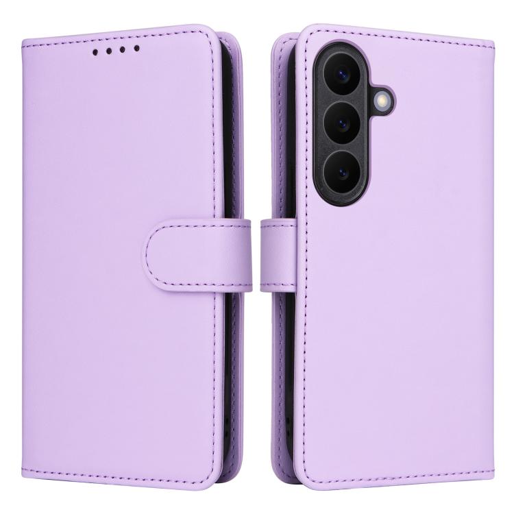 For Galaxy S26 5G BETOPNICE BN-005 2 in 1 Detachable Imitate Genuine Leather Phone Case(Light Purple)