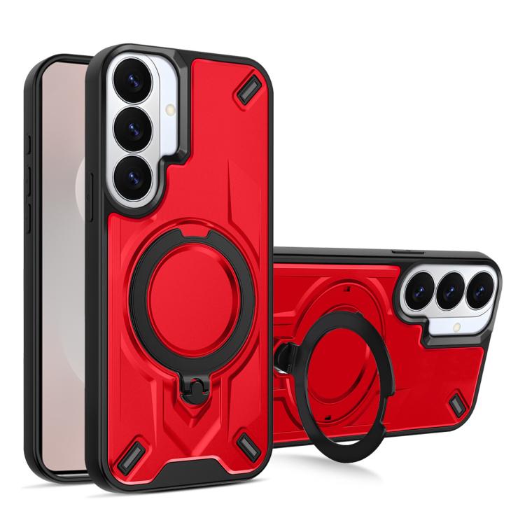 For Galaxy S26 5G Dijia Rotating Bracket Magnetic Phone Case(Red)