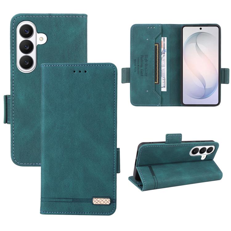 For Galaxy S26 5G Magnetic Clasp Leather Phone Case(Green)