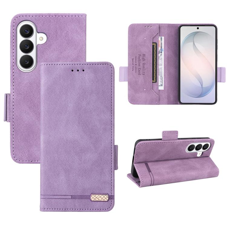 For Galaxy S26 5G Magnetic Clasp Leather Phone Case(Purple)