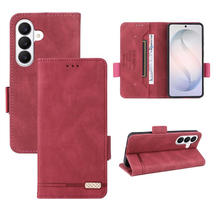 For Galaxy S26 5G Magnetic Clasp Leather Phone Case(Red)