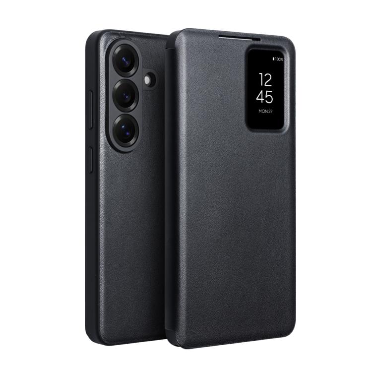 For Galaxy S26 5G QIALINO Magnetic Genuine Leather Phone Case(Black)