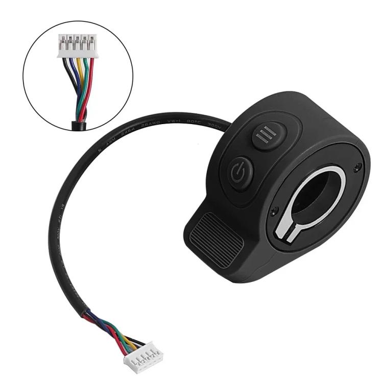 For HX X6 20cm Scooter Finger Picks Speed Controller Throttle Knob Assembly Accessories(Black)