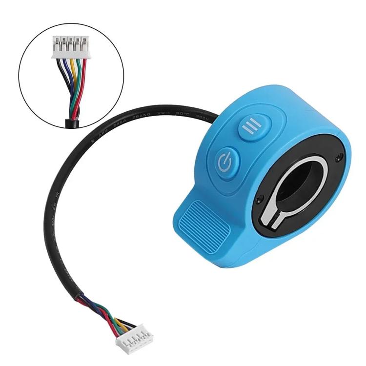 For HX X6 20cm Scooter Finger Picks Speed Controller Throttle Knob Assembly Accessories(Blue)