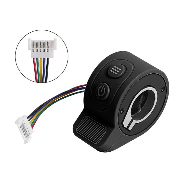 For HX X7 9cm Scooter Finger Picks Speed Controller Throttle Knob Assembly Accessories(Black)