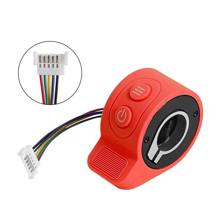 For HX X7 9cm Scooter Finger Picks Speed Controller Throttle Knob Assembly Accessories(Red)