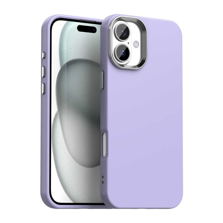 For iPhone 16 Colorful Series Shockproof Phone Case(Purple)