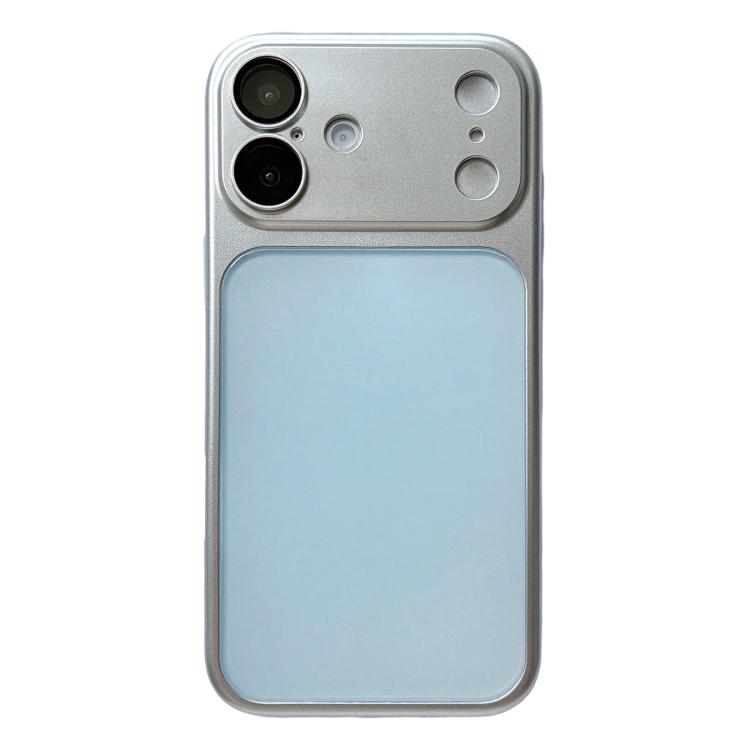 For iPhone 16 Laser Colorful PC + TPU Shockproof Phone Case(Light Blue)