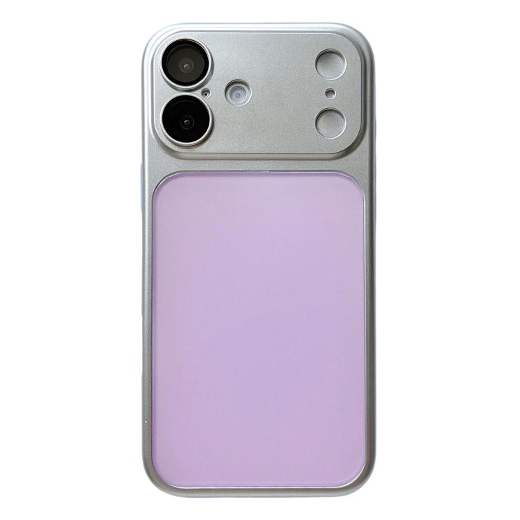 For iPhone 16 Laser Colorful PC + TPU Shockproof Phone Case(Light Purple)
