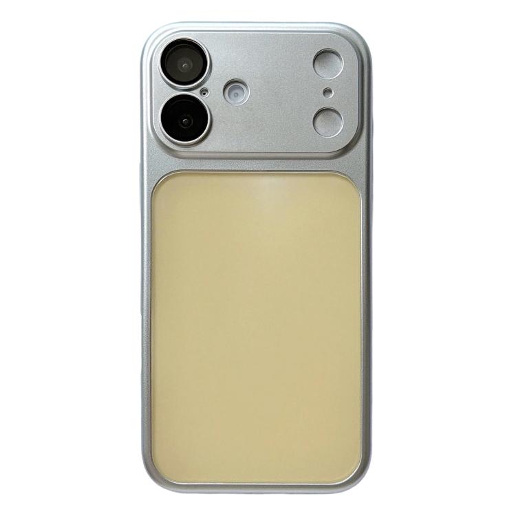 For iPhone 16 Laser Colorful PC + TPU Shockproof Phone Case(Yellow)