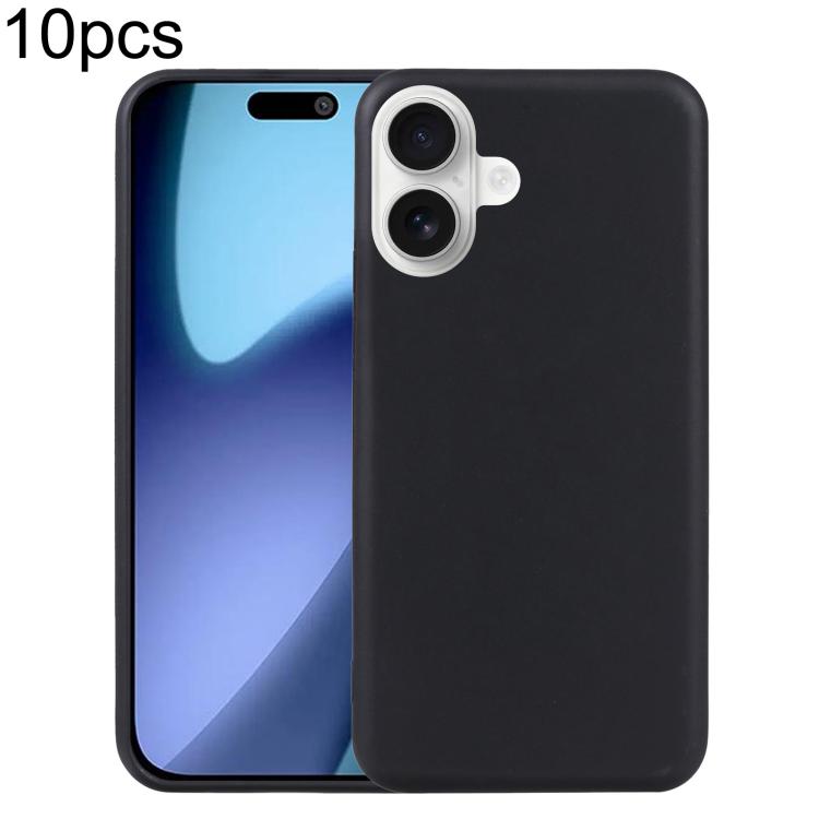 For iPhone 17 10pcs TPU Phone Case(Black)