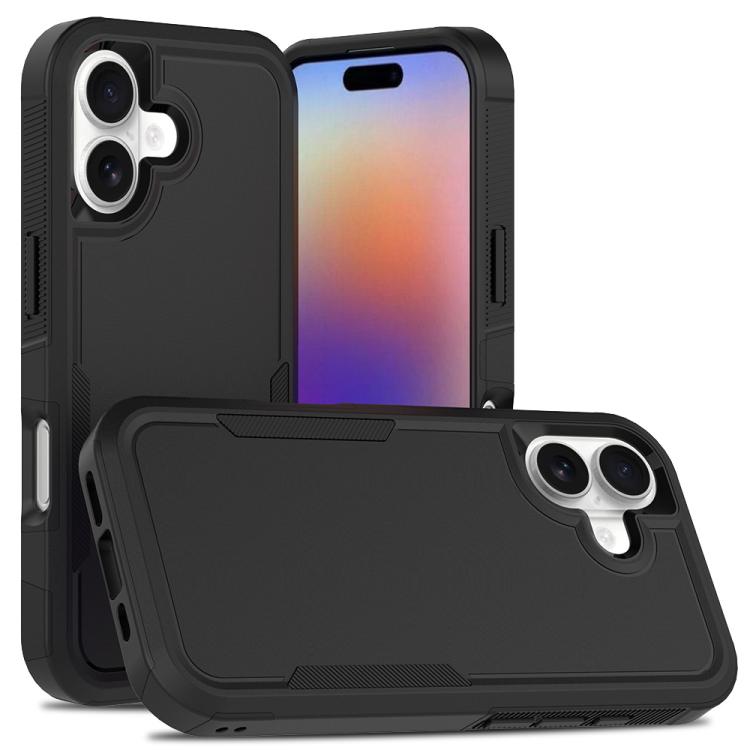 For iPhone 17 2 in 1 PC + TPU Phone Case(Black)