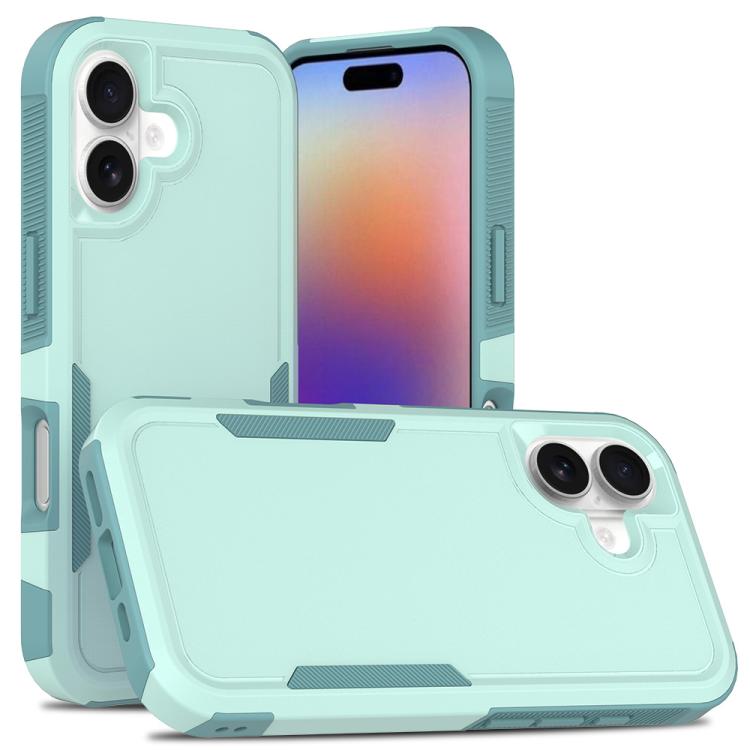 For iPhone 17 2 in 1 PC + TPU Phone Case(Light Green)