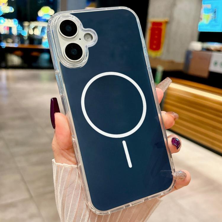 For iPhone 17 Acrylic MagSafe Fine Circle Magnetic Phone Case(Blue)