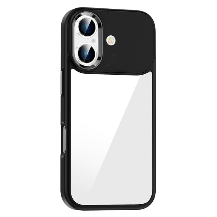 For iPhone 17 Anti-fingerprint Highly Transparent PC Phone Case(Black)