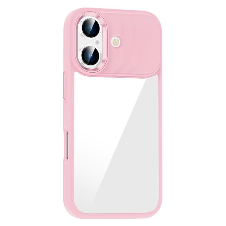 For iPhone 17 Anti-fingerprint Highly Transparent PC Phone Case(Pink)
