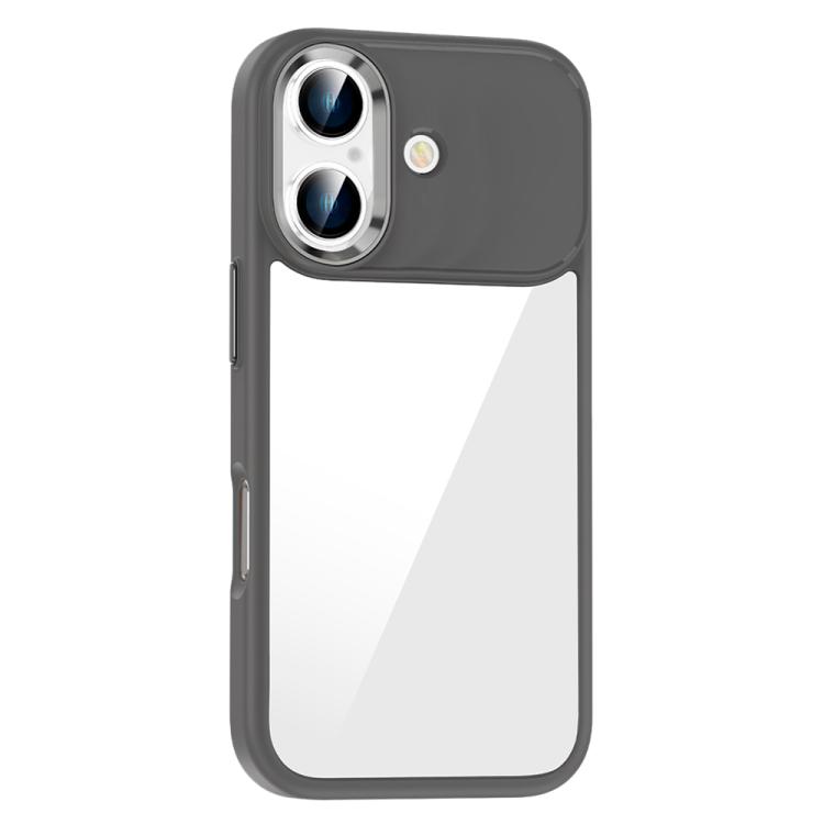 For iPhone 17 Anti-fingerprint Highly Transparent PC Phone Case(Titanium Grey)