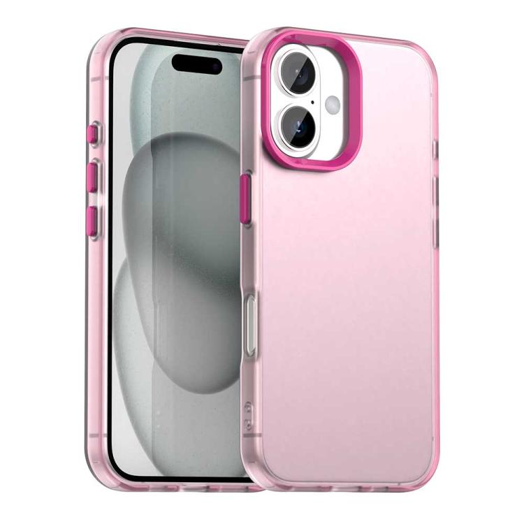 For iPhone 17 Candy PC Hybrid TPU Shockproof Phone Case(Red)