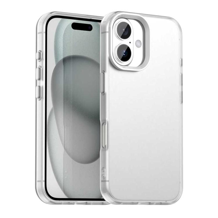 For iPhone 17 Candy PC Hybrid TPU Shockproof Phone Case(White)