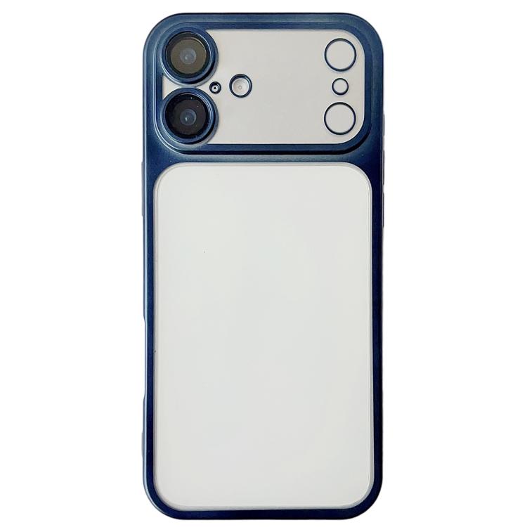For iPhone 17 Change to 17 Series Electroplated Frosted TPU Phone Case(Blue)