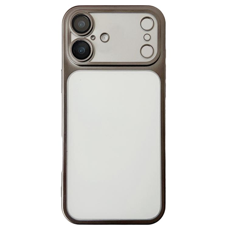 For iPhone 17 Change to 17 Series Electroplated Frosted TPU Phone Case(Grey)