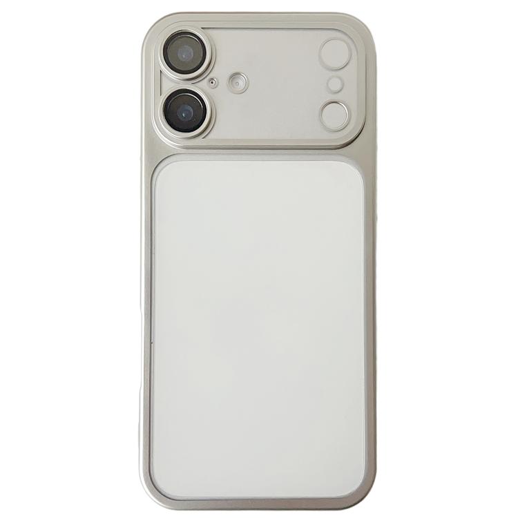For iPhone 17 Change to 17 Series Electroplated Frosted TPU Phone Case(Silver)