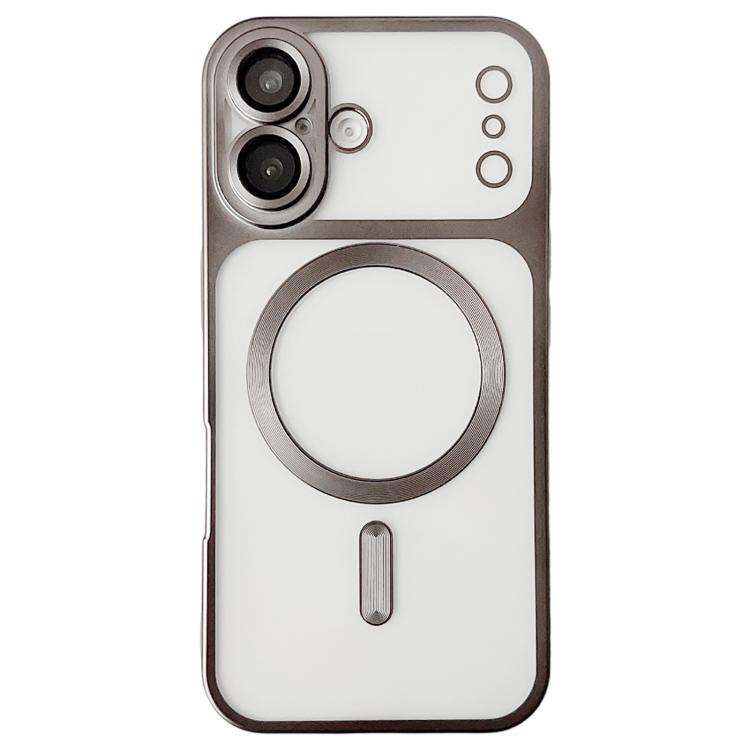 For iPhone 17 Change to 17 Series Magnetic MagSafe Frosted TPU Phone Case(Grey)