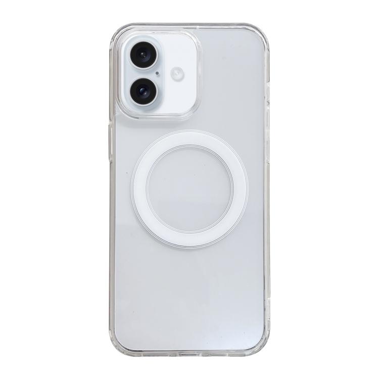 For iPhone 17 Clear Acrylic TPU MagSafe Phone Case(Transparent)
