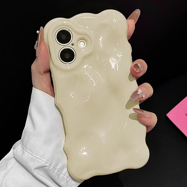 For iPhone 17 Cloud-Style TPU Shockroof Phone Case(Milky White)
