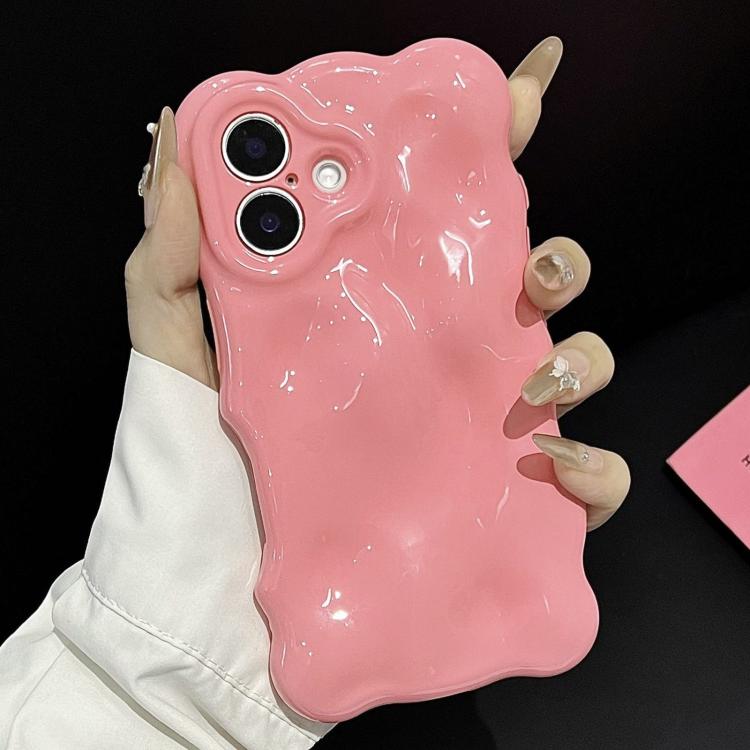 For iPhone 17 Cloud-Style TPU Shockroof Phone Case(Pink)