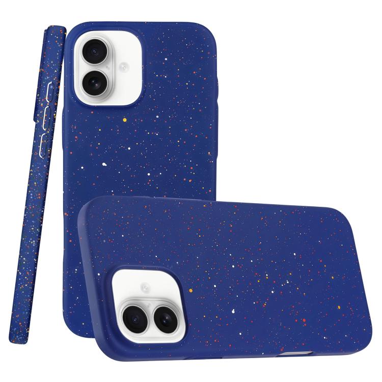 For iPhone 17 Colorful Inkjet Magnetic MagSafe PC Phone Case(Dark Blue)