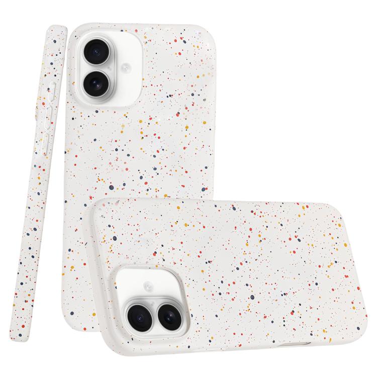 For iPhone 17 Colorful Inkjet Magnetic MagSafe PC Phone Case(White)