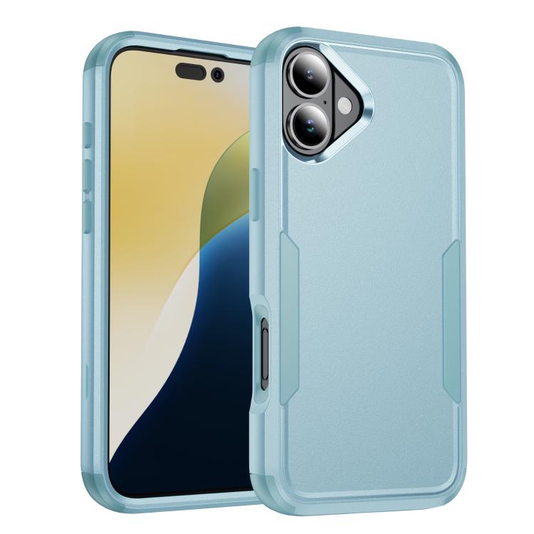 For iPhone 17 Commuter Shockproof TPU + PC Phone Case(Grey Green)