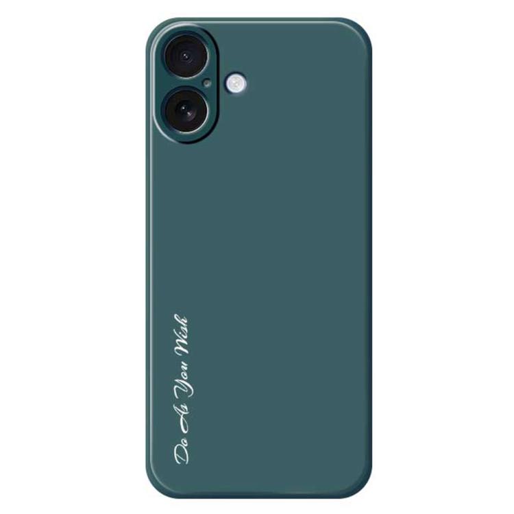 For iPhone 17 Do As You Wish A1440 Fine Hole Straight Edge Silicone Phone Case(Green)