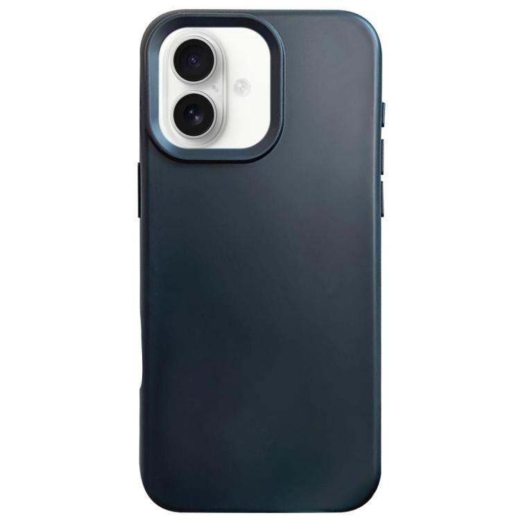 For iPhone 17 Dopamine Simple Imitation Liquid Silicone Phone Case(Black)
