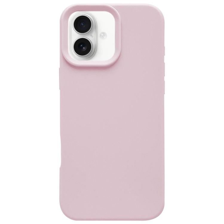 For iPhone 17 Dopamine Simple Imitation Liquid Silicone Phone Case(Sakura Powder)