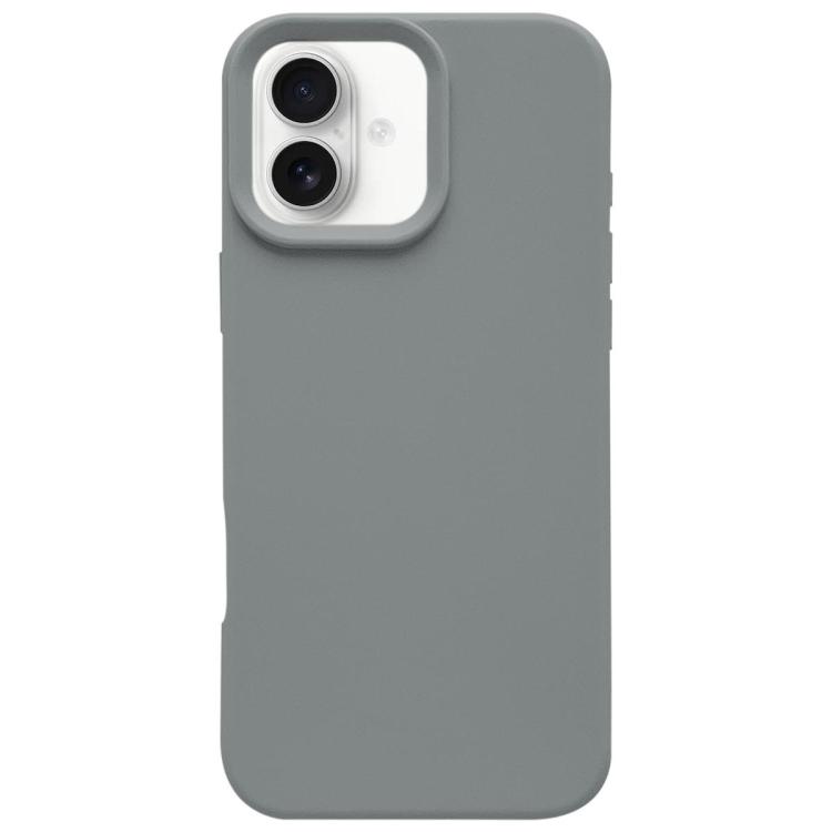 For iPhone 17 Dopamine Simple Imitation Liquid Silicone Phone Case(Starry Grey)