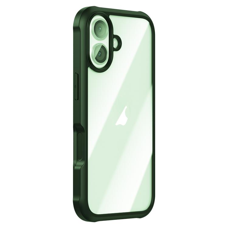 For iPhone 17 Double-sided Plastic Glass Phone Protective Case(Dark Green)