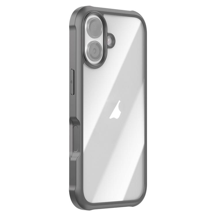 For iPhone 17 Double-sided Plastic Glass Phone Protective Case(Grey)