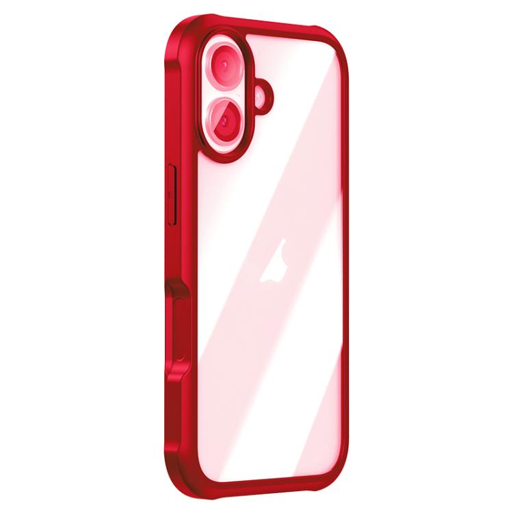 For iPhone 17 Double-sided Plastic Glass Phone Protective Case(Red)