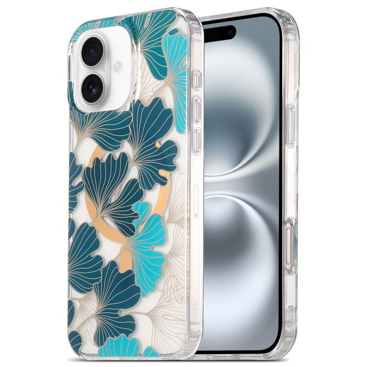 For iPhone 17 Dual-side Laminating IMD MagSafe Phone Case(Leaves)
