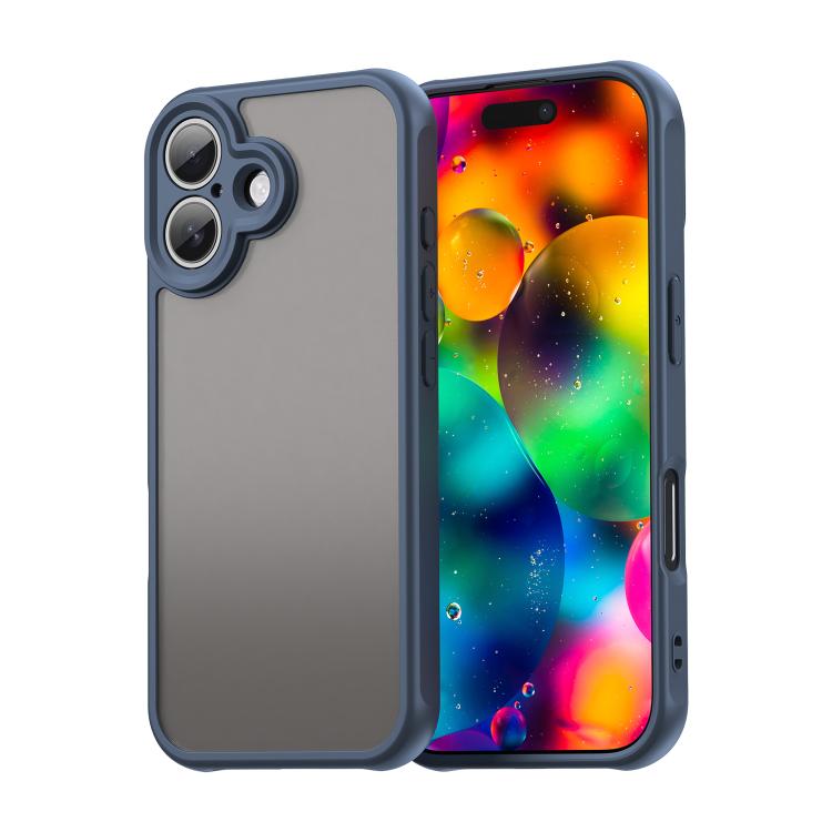 For iPhone 17 Fan Dun Series TPU Hybrid PC Frosted Phone Case(Blue)